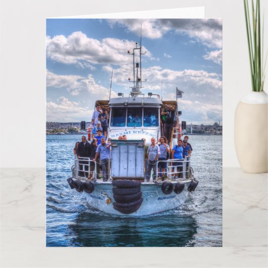 Istanbul Ferry Boat Bosphorus Karte (Vorderseite)