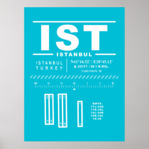 Istanbul Flughafen IST  Poster