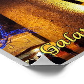 Istanbul - Galata Kulesi am Abend - Türkei - Poster (Ecke)