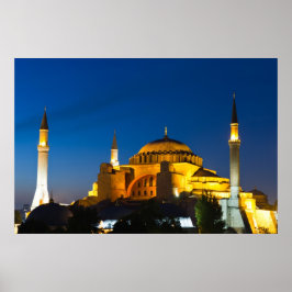 Istanbul - Hagia Sophia bei Dämmerplakat Poster