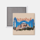 Istanbul: Hagia Sophia Magnet (Vorderseite/Rückseite)