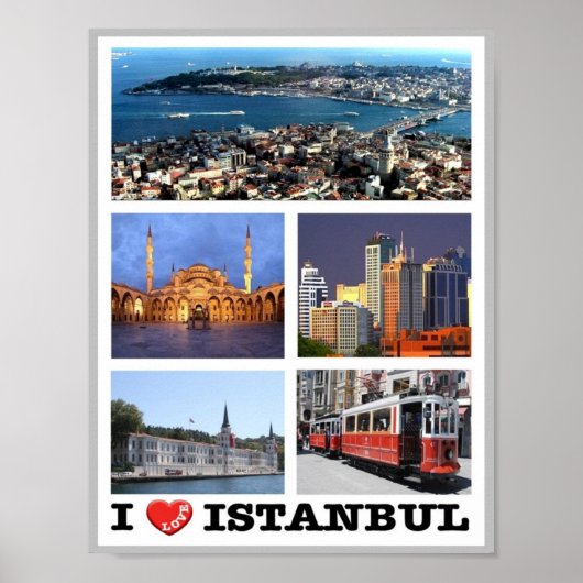 Istanbul - I Liebe - Türkei - Poster (Vorne)