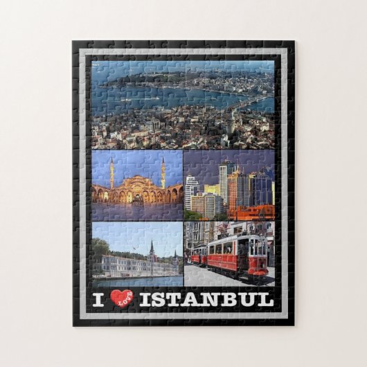Istanbul - I Liebe - Türkei - Puzzle (Vertikal)