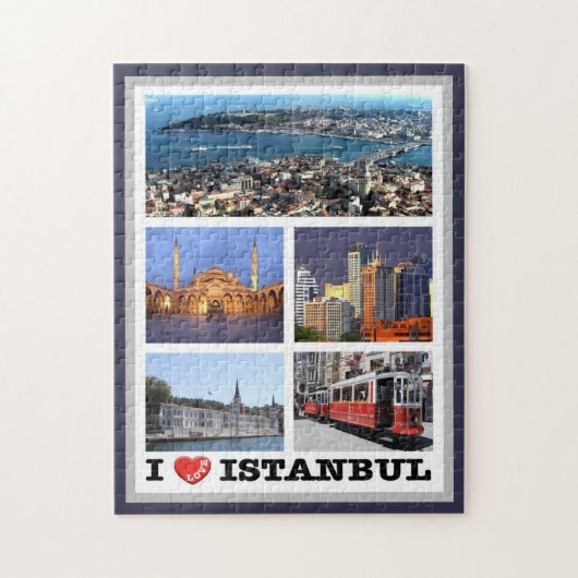 Istanbul - I Liebe - Türkei - Puzzle (Vertikal)