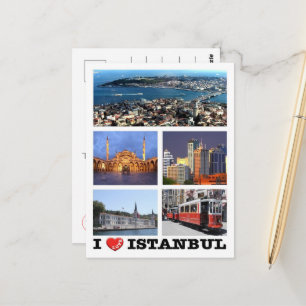 Istanbul - I Love - Turkey - Postkarte
