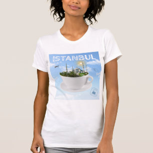 Istanbul im Teacup - Skyline - Türkisches Geschenk T-Shirt