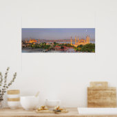 Istanbul in der Dämmerung Poster (Küche)