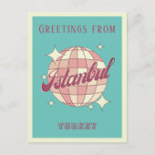 Istanbul Istambul Turkey Retro Vintage Postkarte (Vorderseite)