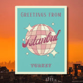 Istanbul Istambul Turkey Retro Vintage Postkarte