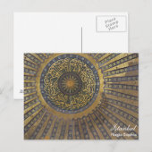 Istanbul - Kuppel der Postkarte von Hagia Sophia (Vorne/Hinten)