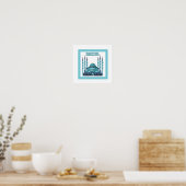 Istanbul Poster in Blue (Küche)