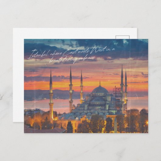 Istanbul Postkarte (Vorne/Hinten)