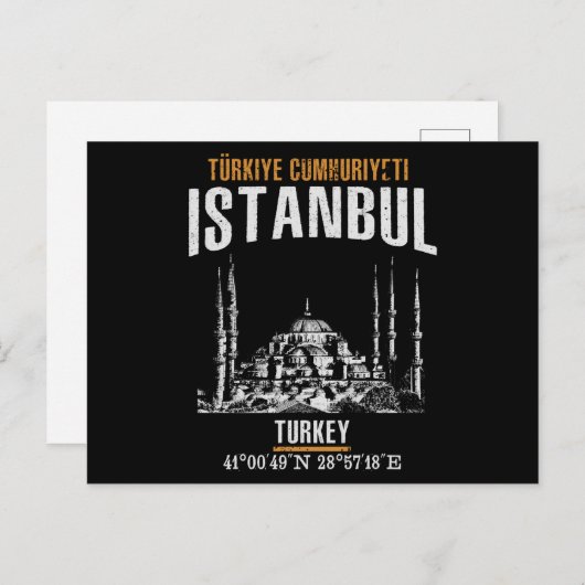 Istanbul Postkarte (Vorne/Hinten)