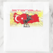 Istanbul Rechteckiger Aufkleber (Tasche)
