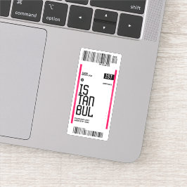 Istanbul Reiseticket Aufkleber