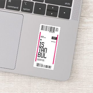 Istanbul Reiseticket Aufkleber