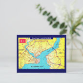 Istanbul Retro Grußkarte Postkarte (Stehend Vorderseite)