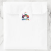 ISTANBUL RUNDER AUFKLEBER (Tasche)