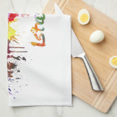 Istanbul skyline im Watercolor Handtuch (Viertel Falte)