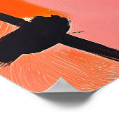 Istanbul Skyline mit Wasserfront im Kunstmuseum Fa Poster (Ecke)