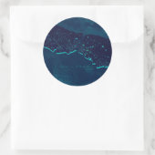 Istanbul Space Night View Circle Sticker (Tasche)