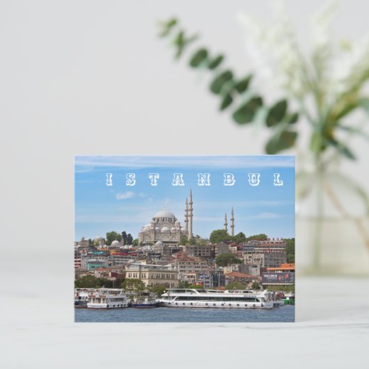 Istanbul. Stadtbild. Postkarte (Stehend Vorderseite)