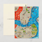 Istanbul Stadtplan Postkarte (Vorne/Hinten)