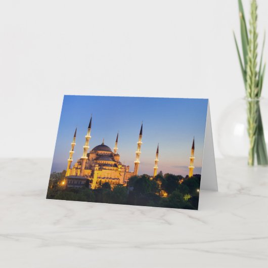 Istanbul - Sultan Ahmed Mosque greeting card Karte (Vorderseite)