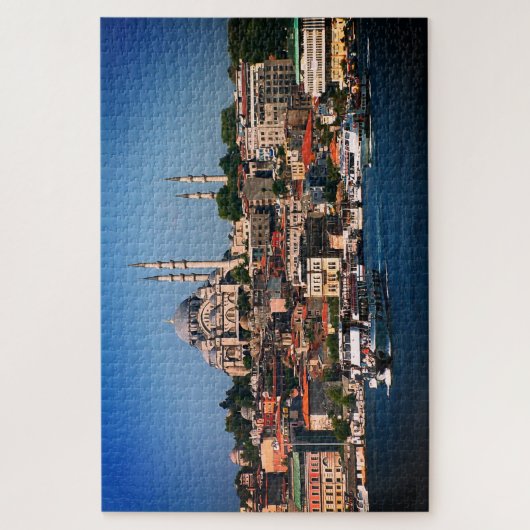 Istanbul, Sultan Ahmed panorama, Türkei /Grosses Puzzle (Vertikal)