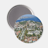 Istanbul - Sultanahmet (Rundmagnet) Magnet (Vorderseite/Rückseite)