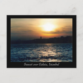 Istanbul Sunset Postcard Postkarte