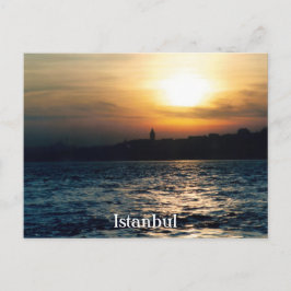 Istanbul Sunset Postcard Postkarte
