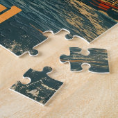 Istanbul Sunset: Vintage Postkarte Puzzle (Seite)