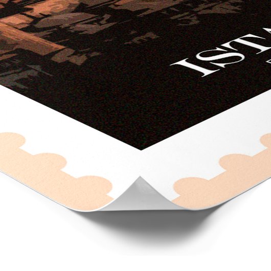 Istanbul Travel Poster (Ecke)