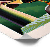 Istanbul Travel Poster Vintage Turkey Türkiye Wall (Ecke)