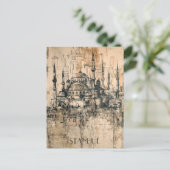 Istanbul Travel Postkarte (Stehend Vorderseite)