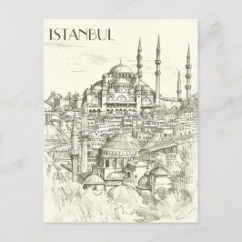 Istanbul Travel Postkarte
