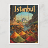 Istanbul Türkei Art Vintage Reise Postkarte (Vorderseite)