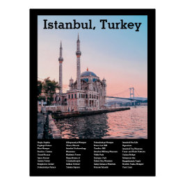 Istanbul, Türkei: Benutzerdefiniertes Template Poster