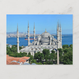 Istanbul Türkei Blaue Moschee Architektur Tagesans Postkarte