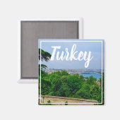 Istanbul Türkei Bosporus-Blick Magnet (Vorderseite/Rückseite)