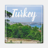 Istanbul Türkei Bosporus-Blick Magnet (Vorne)