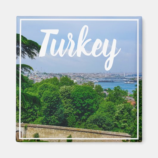 Istanbul Türkei Bosporus-Blick Magnet (Vorne)