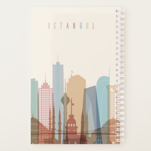 Istanbul, Türkei | City Skyline Planer (Rückseite)