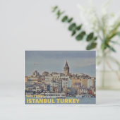 Istanbul Türkei | Galata Tower Postkarte (Stehend Vorderseite)