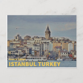 Istanbul Türkei | Galata Tower Postkarte
