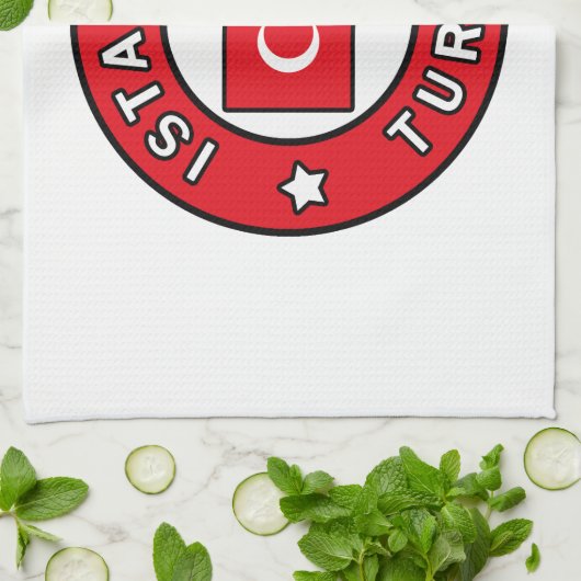 Istanbul Türkei Geschirrtuch (Gefaltet)
