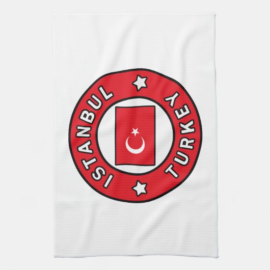 Istanbul Türkei Geschirrtuch (Vertikal)