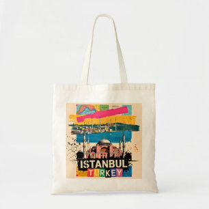 Istanbul Türkei Hagia Sophia Retro Pop Art Reise Tragetasche