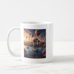 Istanbul Türkei Heißluftballons Blaue Moschee Kaffeetasse